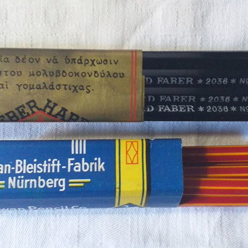 Faber and Swan collectible pencils unused, set of 19 pieces