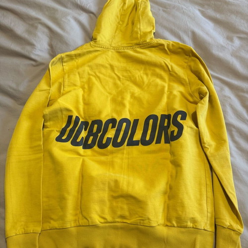 Benetton yellow hoodie shirt like new size M