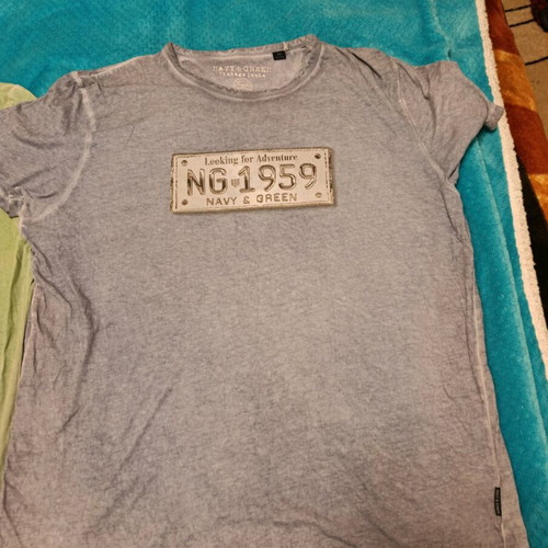 Ανδρική καλοκαιρινή μπλούζα Navy & Green xxl σαν καινούργιο, γκρι