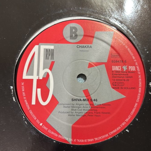 1665 / Chakra record used, electronic genre