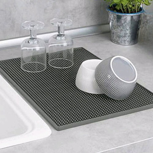 Wenko Dish Dryer like new, plastic, green-gray, 44x30 cm