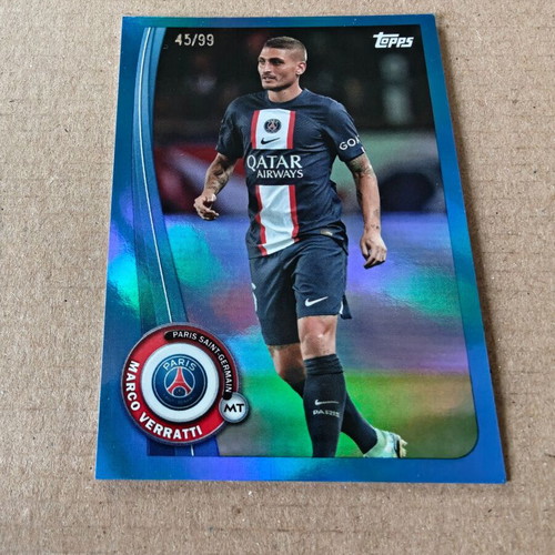 Marco Verratti 2022-23 Topps PSG Team Set like new