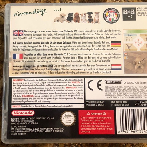 Nintendo DS Nintendogs like new