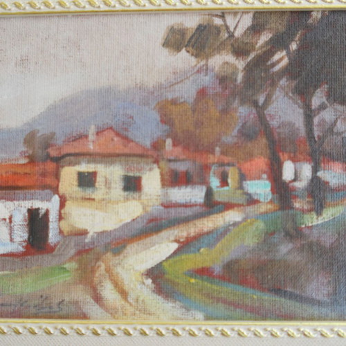 To Chorio oil painting on canvas like new, 32x36 cm