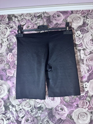 Black latex pants XL–XXL like new, elastic fit