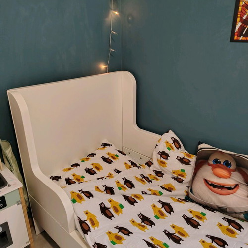 Παιδικό κρεβάτι Ikea Busunge μεταχειρισμένο, επεκτεινόμενο 139-209εκ
