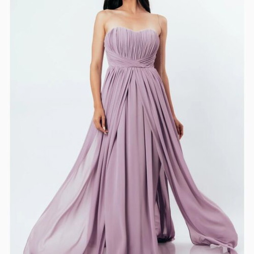 Women's formal dress pink like new, size small