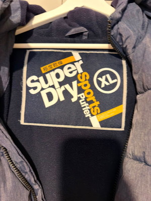 Superdry men's sleeveless jacket used, blue, XL