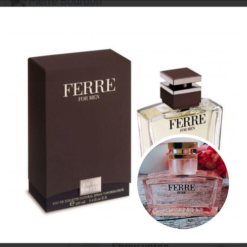Gianfranco Ferre Ferre for Men and Ferre Rose mini perfumes gift set