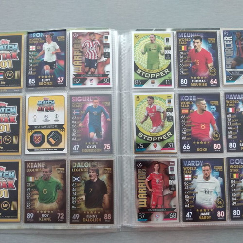 Topps Match Attax 101 Football Trading Cards Bundle used