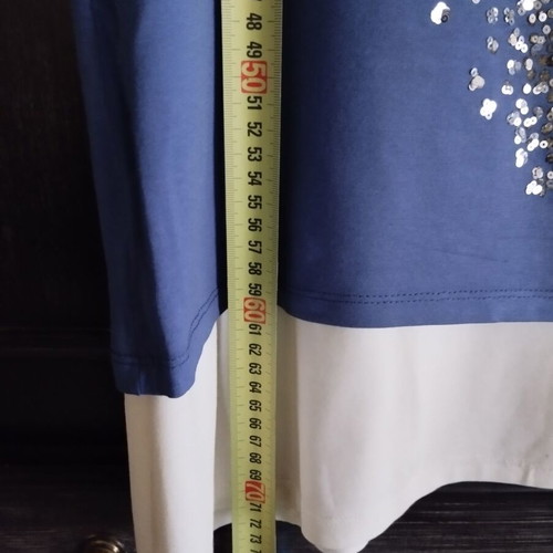 Photograph Plus Size Blouse Set with Sequins like new, viscose