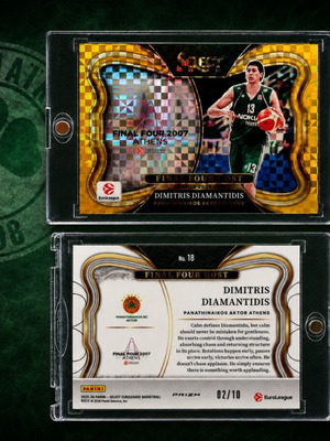 Dimitris Diamantidis Final Four Host Gold Card like new, Panini Euroleague 25-26