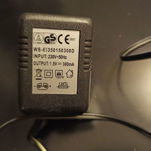 Power adapters used, set of 2 pieces