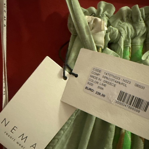 Nema Resort Wear dress new, mint color with gold details