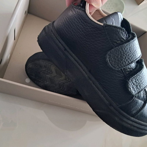 Babywalker Black Leather Shoes Size 28 Like New
