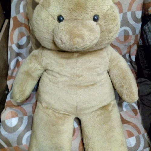 Large giant teddy bear beige plush like new