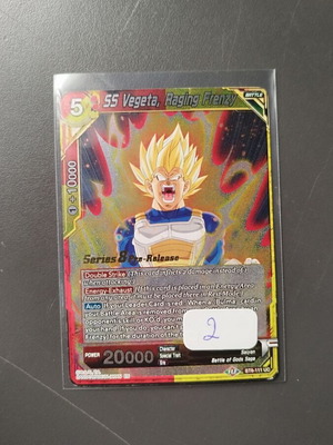 Dragonball TCG Foil SS Vegeta Raging Frenzy μεταχειρισμένο