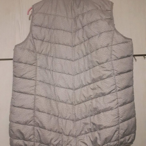 Esmara women's sleeveless waterproof vest used, gray, size EU 44