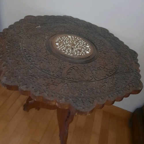 Carved table used