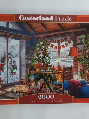 Castorland Puzzle 2000 pieces new Christmas cottage