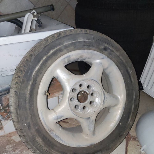 Set of 3 car rims 14 inches with tires