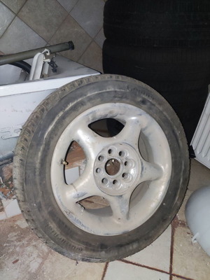 Set of 3 car rims 14 inches with tires