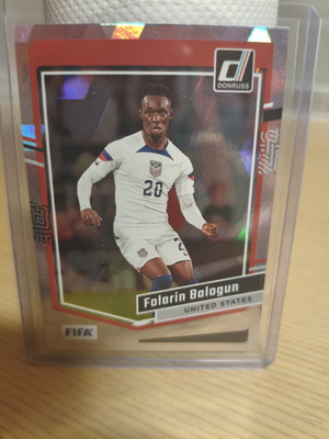 Folarin Balogun Silver Donruss Card New