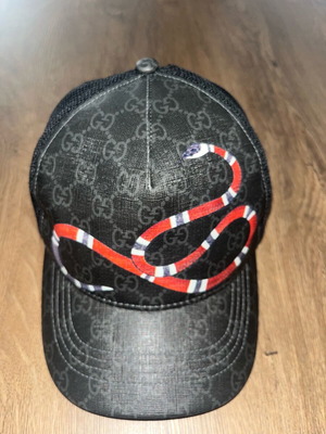 Gucci Kingsnake print GG supreme Baseball Hat