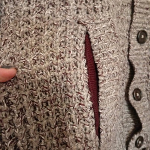 Knitted cardigan H&M like new, beige brown size M