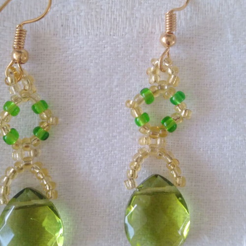 Handmade beaded earrings new, unique pieces