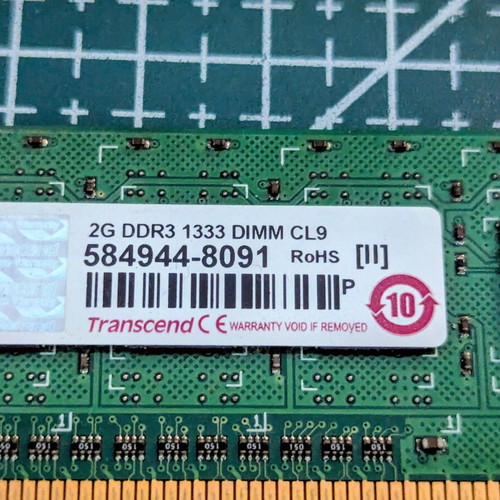 DDR3-1333 8GB RAM kit (4GBx2) with 2GB Transcend gift