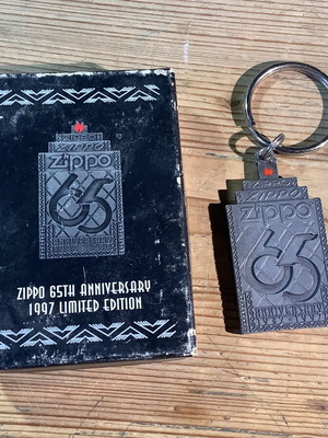Zippo keychain 65th anniversary 1997 new, limited edition