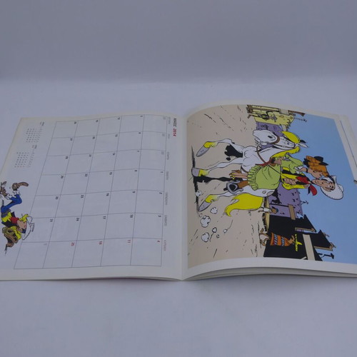 Lucky Luke annual calendar 2014 used
