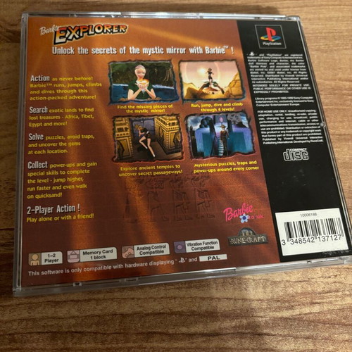 Barbie Explorer PS1 used, case cracked