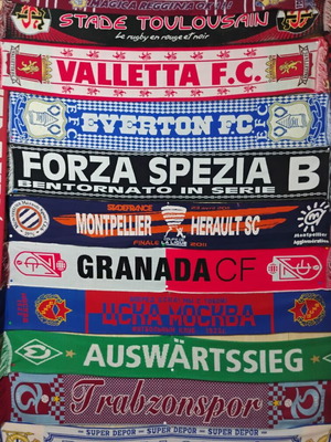 Football scarves set, official replica