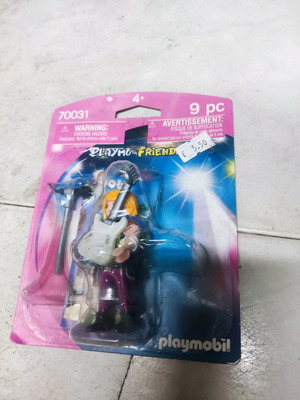 Playmobil φιγούρα κορίτσι μουσικό με κιθάρα και μικρόφωνο καινούργια