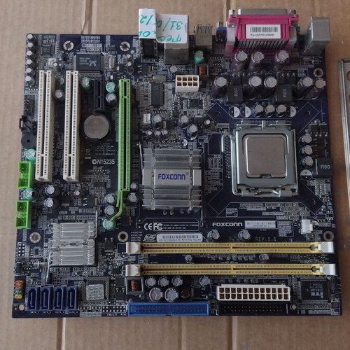Foxconn 945G7MC-KS2HV motherboard used with Intel Core2Duo E4500 CPU and fan