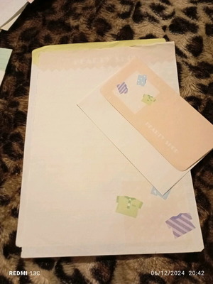 Correspondence used with folder and set sheet
