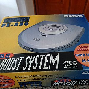 Bass boost system portable cd player Pz 850 casio( Συσκευασια)