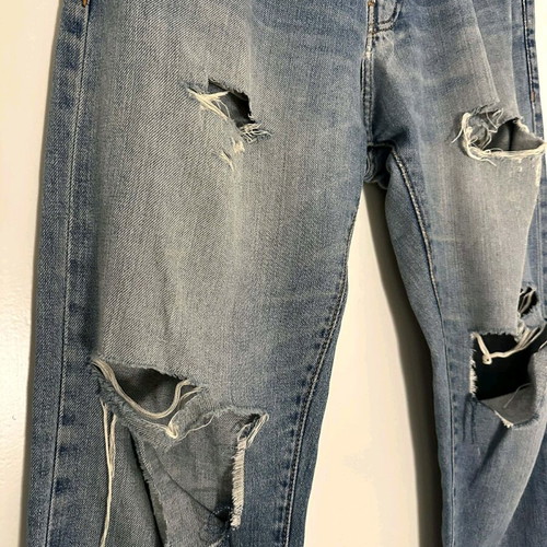 Zara Man men's ripped jeans like new, size 42 blue