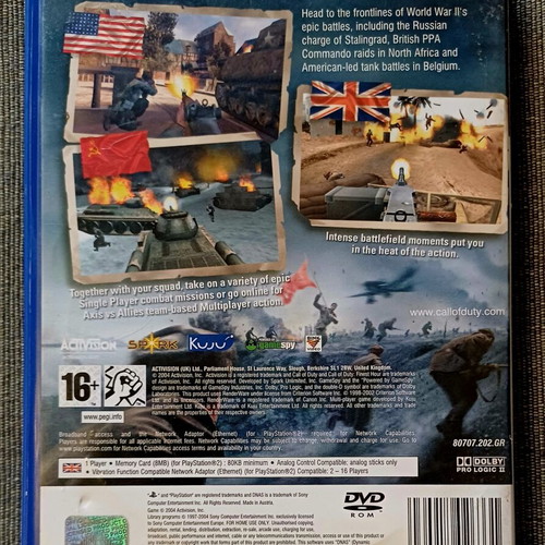 Call of Duty Finest Hour PS2 used, complete