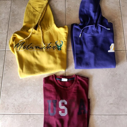 Used sweatshirts size Medium, DeFacto NBA and U.S. POLO ASSN.
