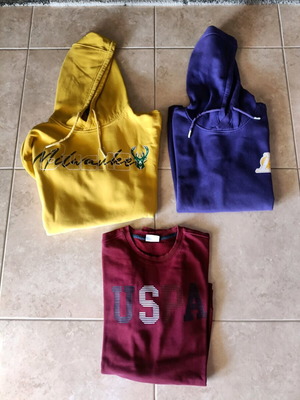 Used sweatshirts size Medium, DeFacto NBA and U.S. POLO ASSN.
