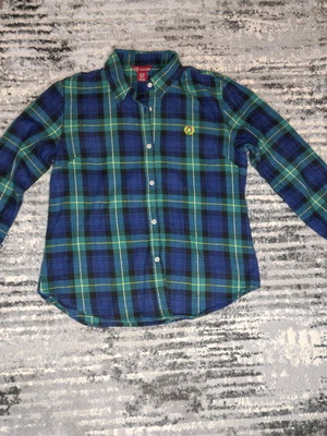 Checked women's shirt like new, green, size M