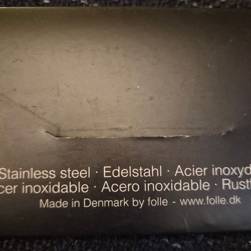 Steel bookmark with Miro design