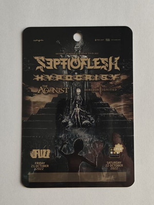 Photopass Septic Flesh Hypocrisy συναυλίας 21-10-2022 σαν καινούργιο