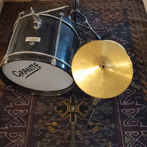 Granite Kids Drum Set used with stool and hardware missing