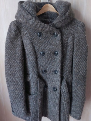 New Look wool coat like new, beige-brown, size L