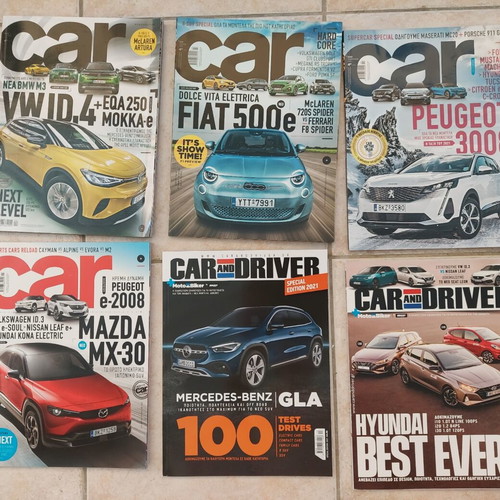 Car & Car and Driver magazines like new, pack of 6, 2020-2021