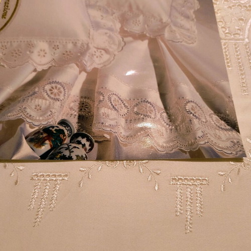 Handmade vintage bridal set from Italy new
